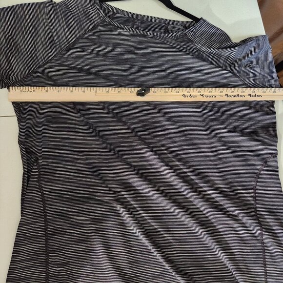 Tek Gear Womens Shirt XXL Striped Long-Sleeve Performance Black White Polyester - Picture 10 of 11